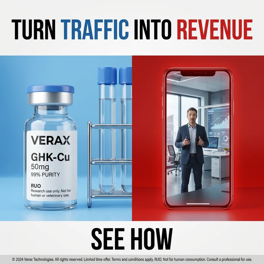 A direct-response ad built from one product photo